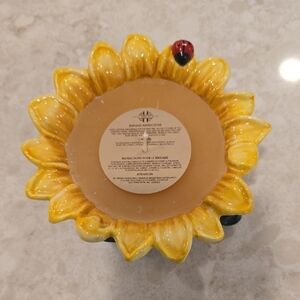 Fitz and Floyd Yellow Sunflower Candle Holder